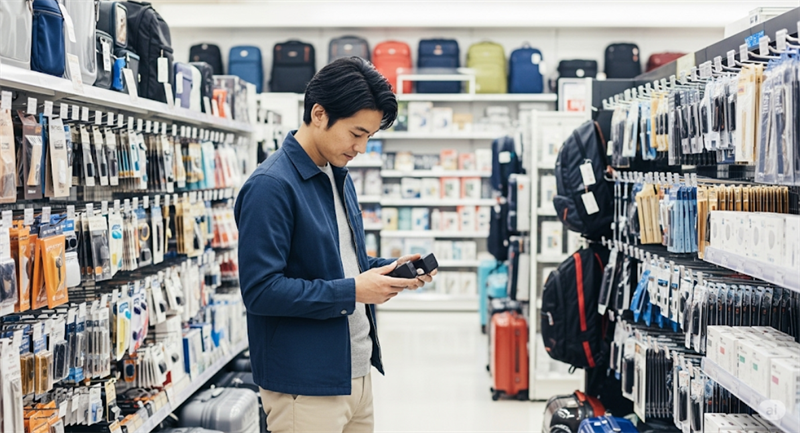 ダイソーの変換プラグ売り場はどこ？